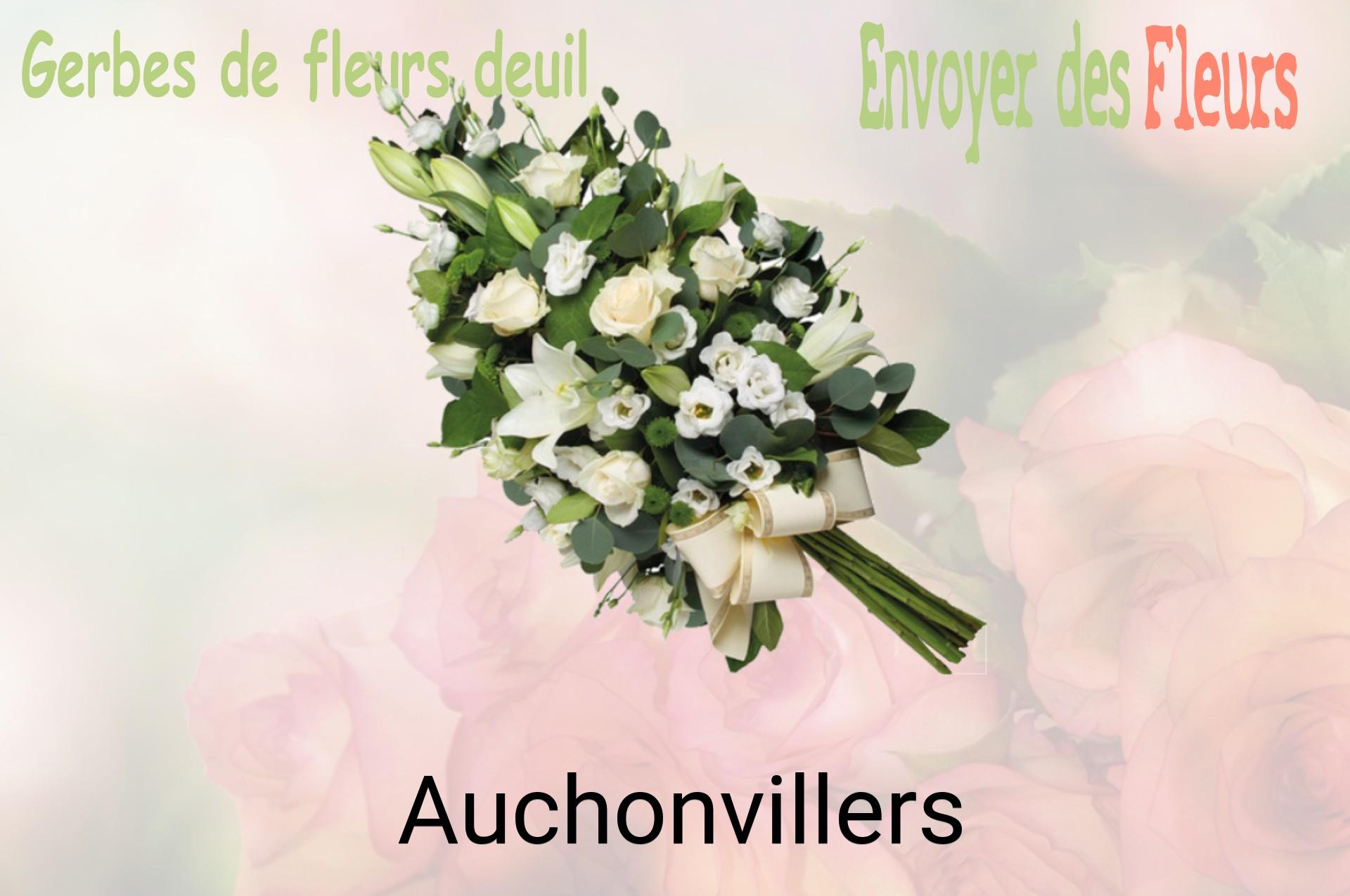 Gerbe de fleurs de deuil livrée à Auchonvillers